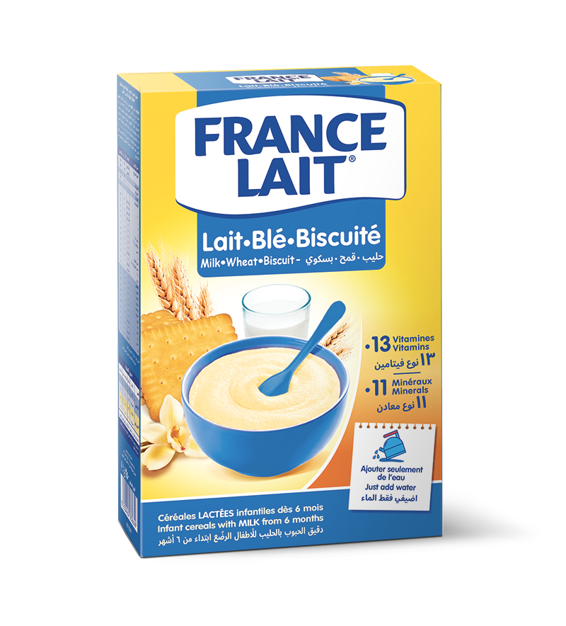 Céréales lactées Lait Blé Biscuité - France Lait