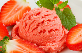 Glace à la fraise