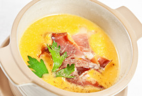 Jambon à la purée de potiron