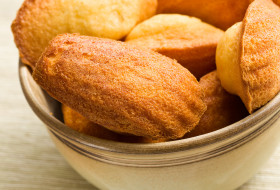 Orange blossom madeleines