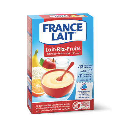 Céréales lactées Lait Riz Fruits